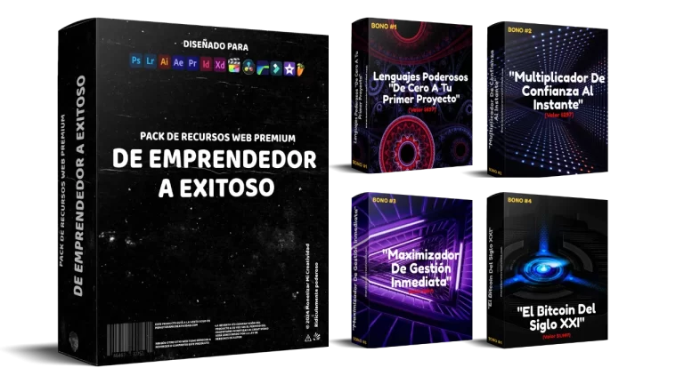 Pack y bonos de emprendedor a exitoso